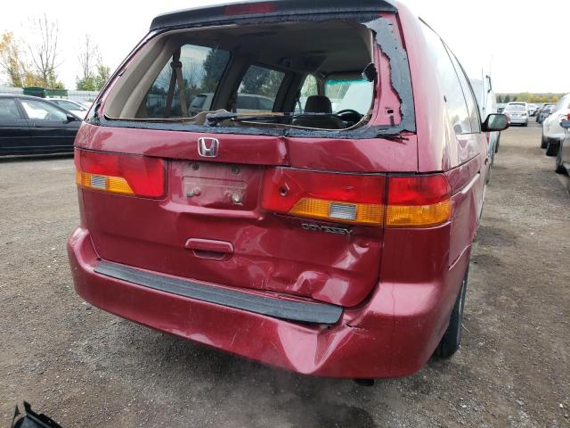 2HKRL186X3H002486 - 2003 HONDA ODYSSEY EX RED photo 9