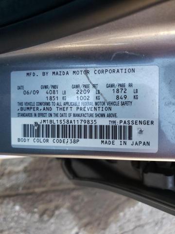 JM1BL1S58A1179835 - 2010 MAZDA 3 S GRAY photo 10