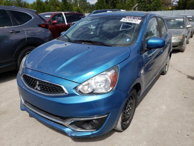 ML32A3HJ5HH019891 - 2017 MITSUBISHI MIRAGE ES BLUE photo 2