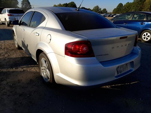 1B3BD1FB8BN526296 - 2011 DODGE AVENGER MA SILVER photo 3