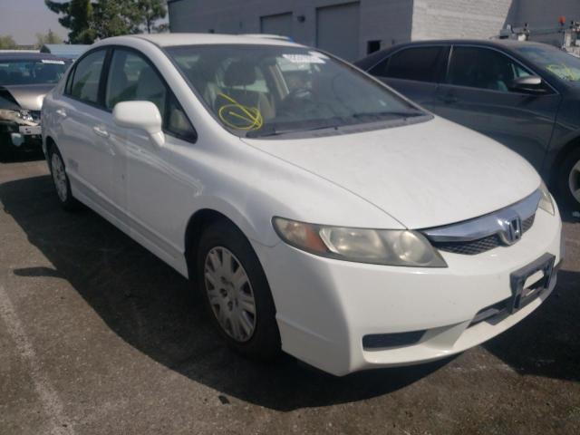 19XFA4F58AE000130 - 2010 HONDA CIVIC GX WHITE photo 1