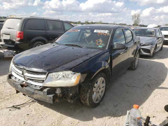 1B3BD4FBXBN545286 - 2011 DODGE AVENGER EX BLACK photo 2