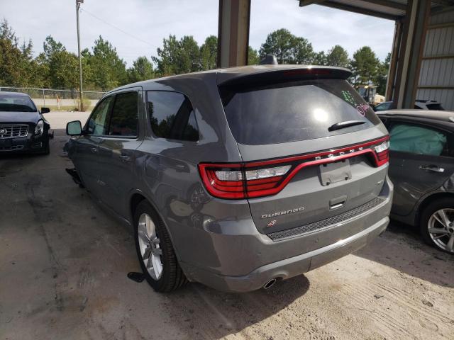 1C4RDJDG6NC****** - 2022 DODGE DURANGO GT GRAY photo 3