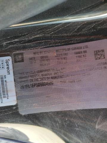 2G1FL1EP5D9804909 - 2013 CHEVROLET CAMARO ZL1 BLUE photo 10