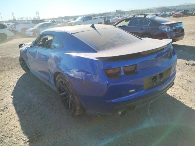 2G1FL1EP5D9804909 - 2013 CHEVROLET CAMARO ZL1 BLUE photo 3