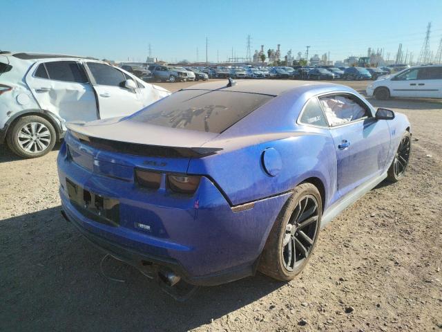 2G1FL1EP5D9804909 - 2013 CHEVROLET CAMARO ZL1 BLUE photo 4