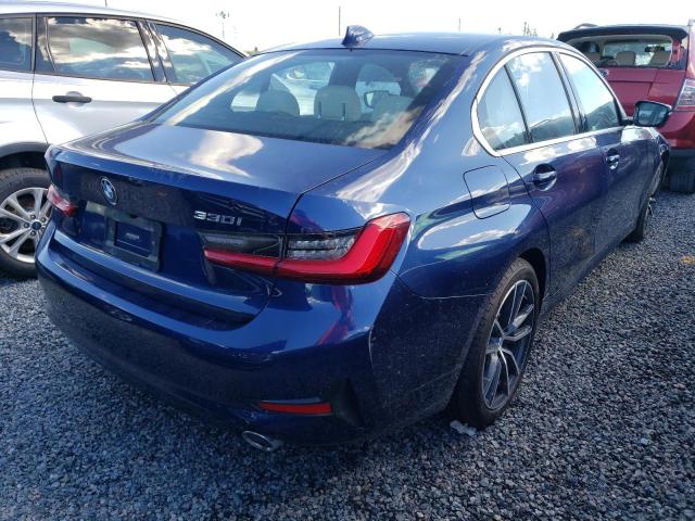 WBA5R1C05LFH48337 - 2020 BMW 330I BLUE photo 4