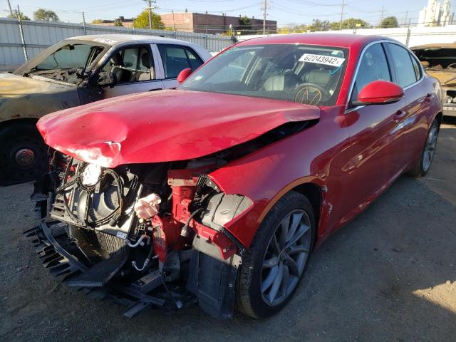 ZARFAEDN0H7541732 - 2017 ALFA ROMEO GIULIA Q4 წითელი ფოტო 2