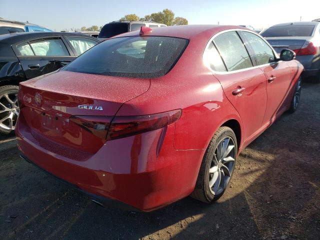 ZARFAEDN0H7541732 - 2017 ALFA ROMEO GIULIA Q4 წითელი ფოტო 4