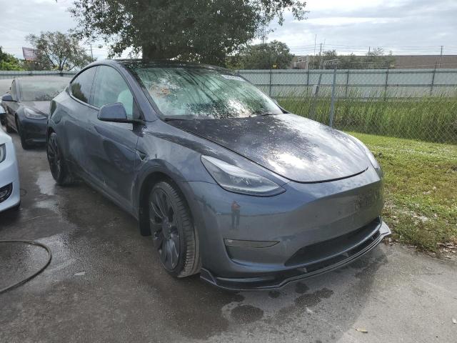 7SAYGDEF6NF379746 - 2022 TESLA MODEL Y GRAY photo 1