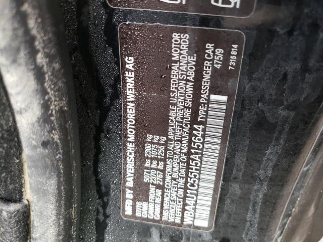 WBA4U1C55H5A15644 - 2017 BMW 440XI BLACK photo 10