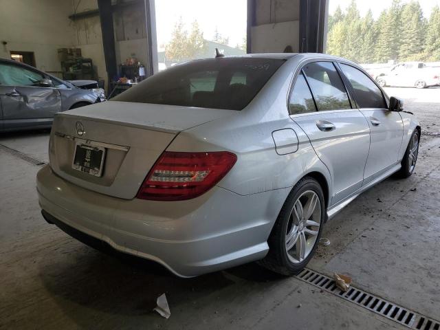 WDDGF4HB0CR237863 - 2012 MERCEDES-BENZ C 250 SILVER photo 4