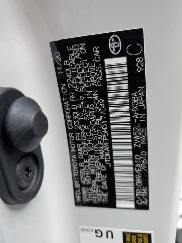 JTDKAMFP5M3177049 - 2021 TOYOTA PRIUS PRIM 白色 照片 10