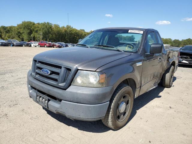 1FTRF12W55KF13902 - 2005 FORD F150 GRAY photo 2