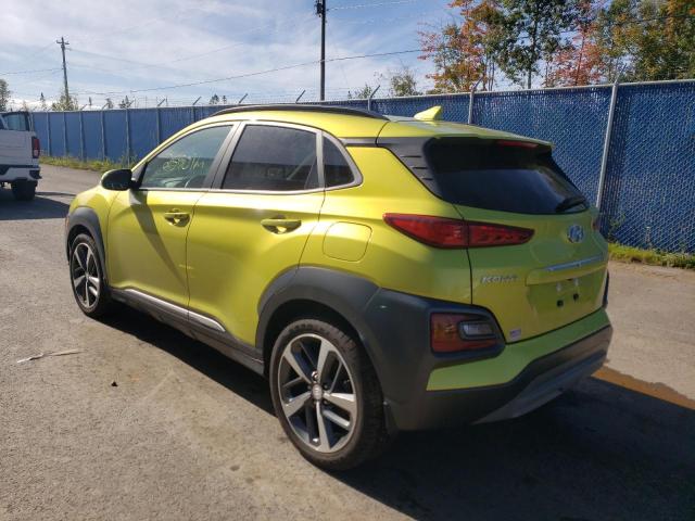 KM8K5CA50LU575195 - 2020 HYUNDAI KONA ULTIM YELLOW photo 3