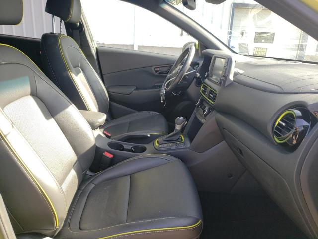 KM8K5CA50LU575195 - 2020 HYUNDAI KONA ULTIM YELLOW photo 5