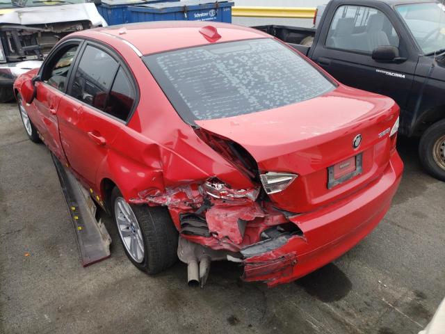 WBAVB17526NK33944 - 2006 BMW 325 I AUTO RED photo 3