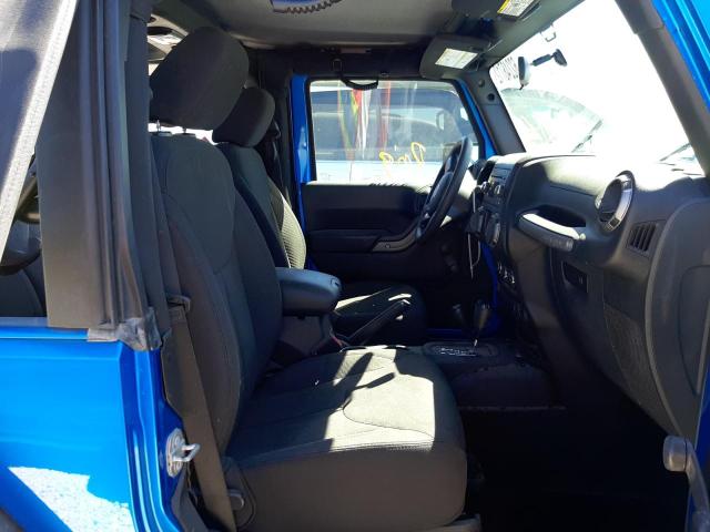 1C4AJWAG6GL308962 - 2016 JEEP WRANGLER S BLUE photo 5