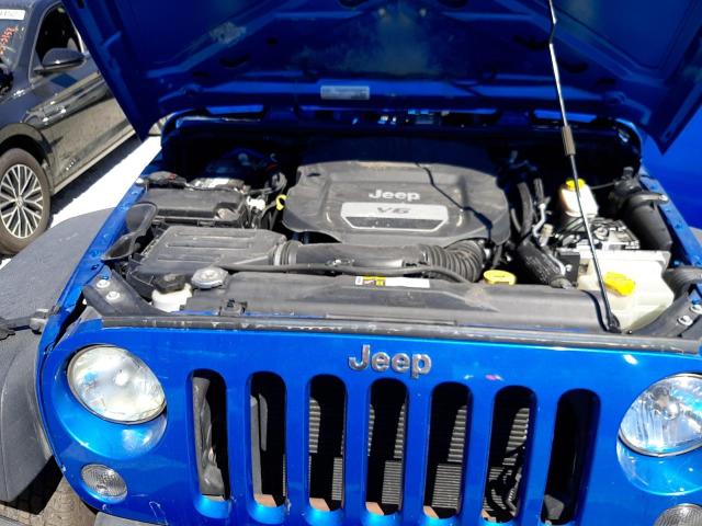 1C4AJWAG6GL308962 - 2016 JEEP WRANGLER S BLUE photo 7