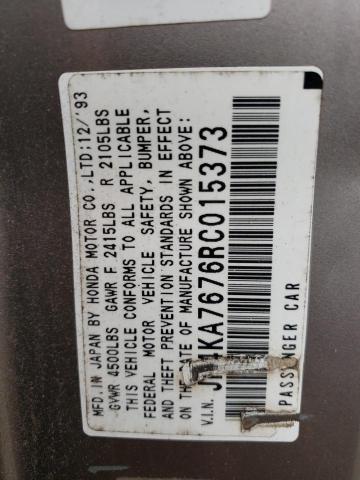 JH4KA7676RC015373 - 1994 ACURA LEGEND LS GOLD photo 10