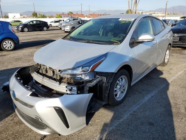 JTDKARFU2L3112452 - 2020 TOYOTA PRIUS L SILVER photo 2