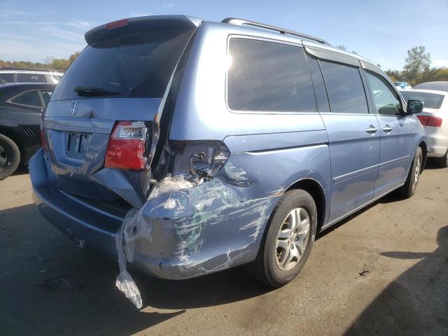 5FNRL38607B007468 - 2007 HONDA ODYSSEY EX BLUE photo 4