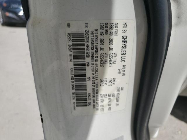 2A8GM48LX8R612208 - 2008 CHRYSLER PACIFICA L WHITE photo 10