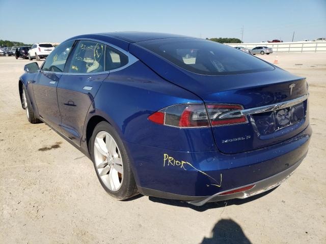 5YJSA1S10FF099480 - 2015 TESLA MODEL S 70 BLUE photo 3