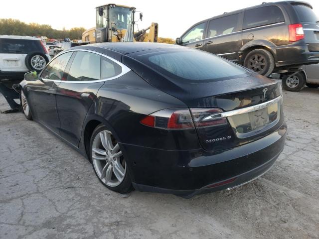 5YJSA1E27FF109281 - 2015 TESLA MODEL S Negro foto 3