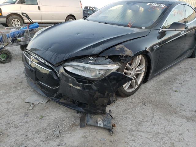 5YJSA1E27FF109281 - 2015 TESLA MODEL S Negro foto 9