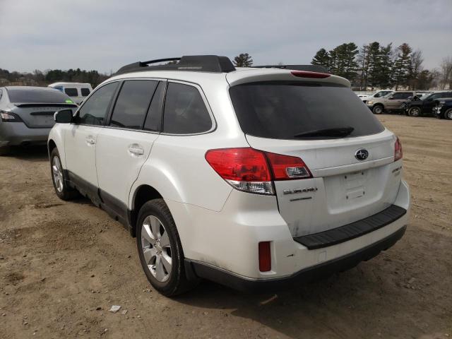 4S4BRBJC3A3386539 - 2010 SUBARU OUTBACK 2. WHITE photo 3