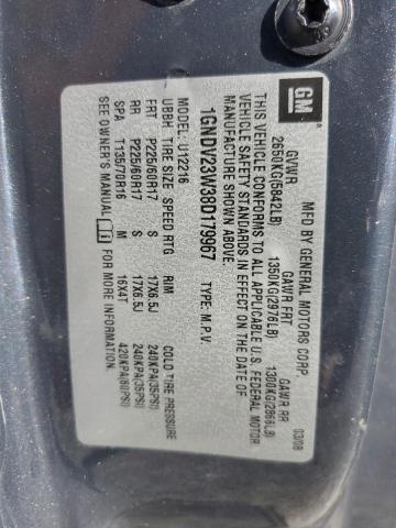 1GNDV23W38D179967 - 2008 CHEVROLET UPLANDER L 灰色 照片 10