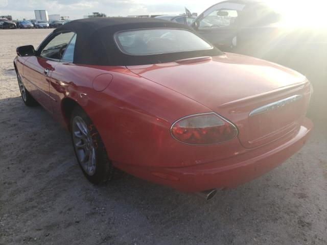 SAJDA42B11PA15205 - 2001 JAGUAR XKR RED photo 3