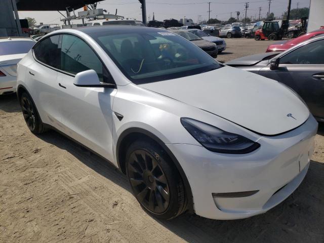 5YJYGDED2MF105907 - 2021 TESLA MODEL Y أبيض صورة 1