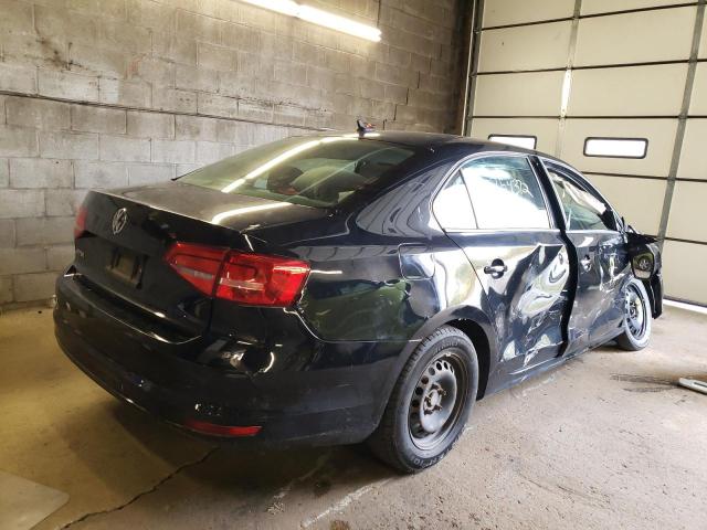 3VW2K7AJ9FM326529 - 2015 VOLKSWAGEN JETTA BASE BLACK photo 4