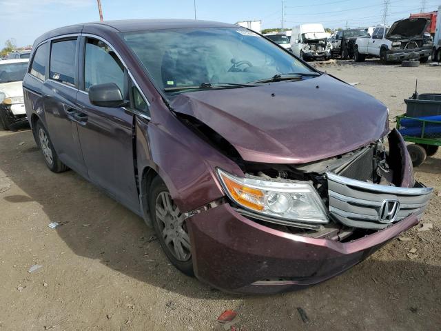 5FNRL5H29DB072789 - 2013 HONDA ODYSSEY LX BURGUNDY photo 1