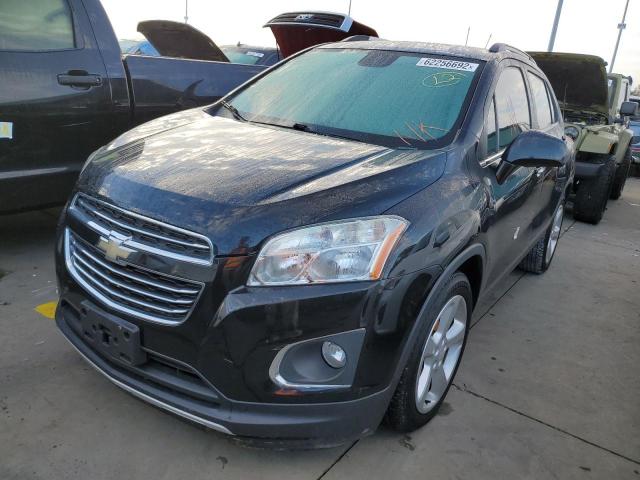 3GNCJNSB0FL168861 - 2015 CHEVROLET TRAX LTZ BLACK photo 2