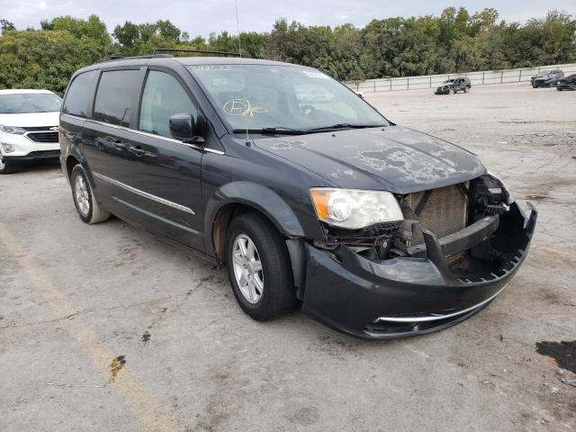 2C4RC1BGXCR344573 - 2012 CHRYSLER TOWN & COU BLACK photo 1