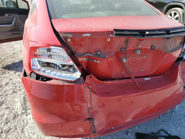 2HGFG3B1XCH546660 - 2012 HONDA CIVIC EXL Qırmızı foto 9