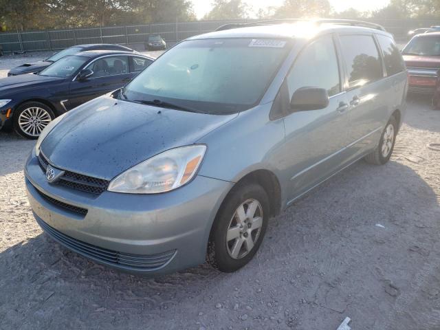 5TDZA23CX4S177289 - 2004 TOYOTA SIENNA BLUE photo 2