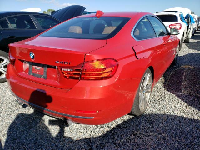 WBA4P1C37HK523084 - 2017 BMW 440I RED photo 4