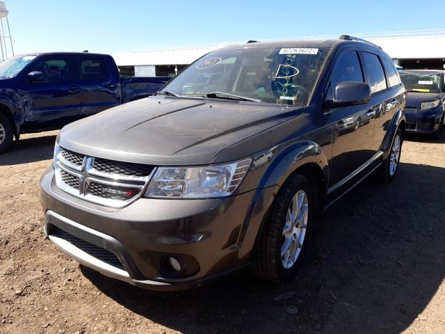 3C4PDCDG3ET234672 - 2014 DODGE JOURNEY LI GRAY photo 2