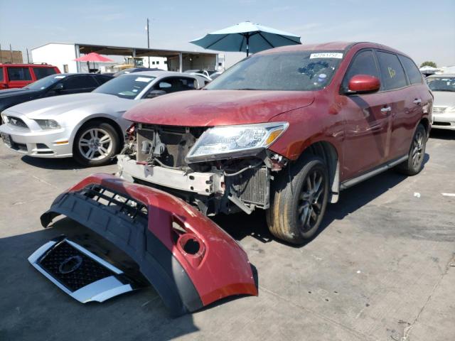 5N1AR2MM3DC678714 - 2013 NISSAN PATHFINDER RED photo 2