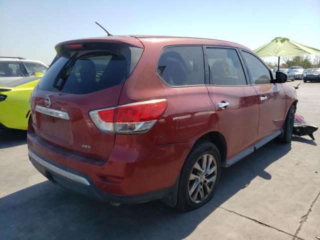 5N1AR2MM3DC678714 - 2013 NISSAN PATHFINDER RED photo 4