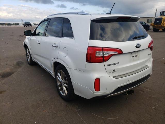 5XYKWDA73FG598369 - 2015 KIA SORENTO SX WHITE photo 3