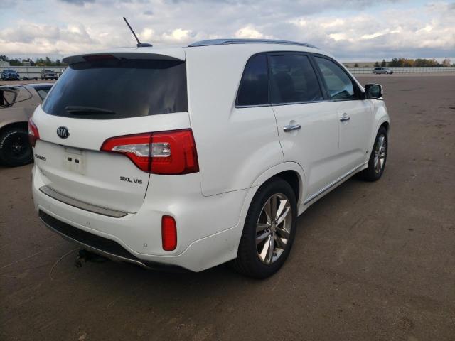 5XYKWDA73FG598369 - 2015 KIA SORENTO SX WHITE photo 4