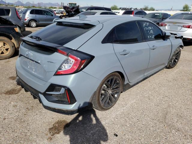 SHHFK7G47MU222322 - 2021 HONDA CIVIC SPOR GRAY photo 4