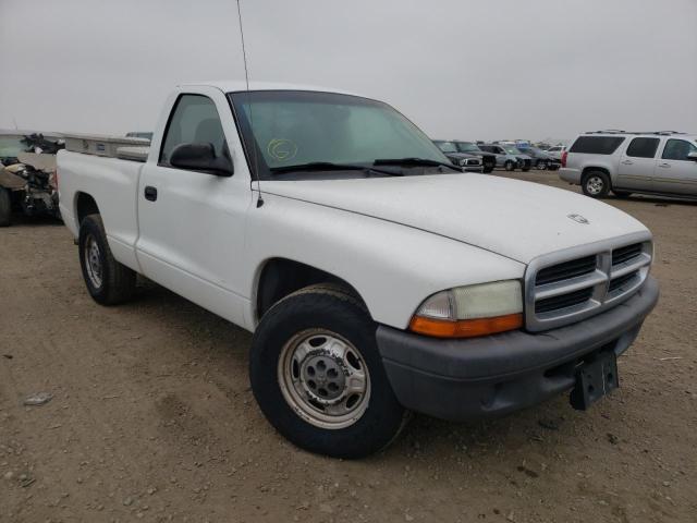 1D7GL16K34S715164 - 2004 DODGE DAKOTA SXT WHITE photo 1