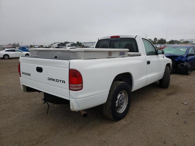 1D7GL16K34S715164 - 2004 DODGE DAKOTA SXT WHITE photo 4