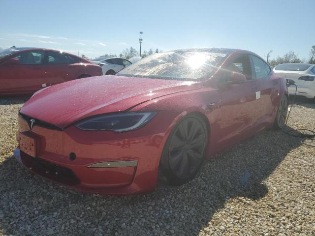 5YJSA1E67NF484993 - 2022 TESLA MODEL S Կարմիր լուսանկար 2